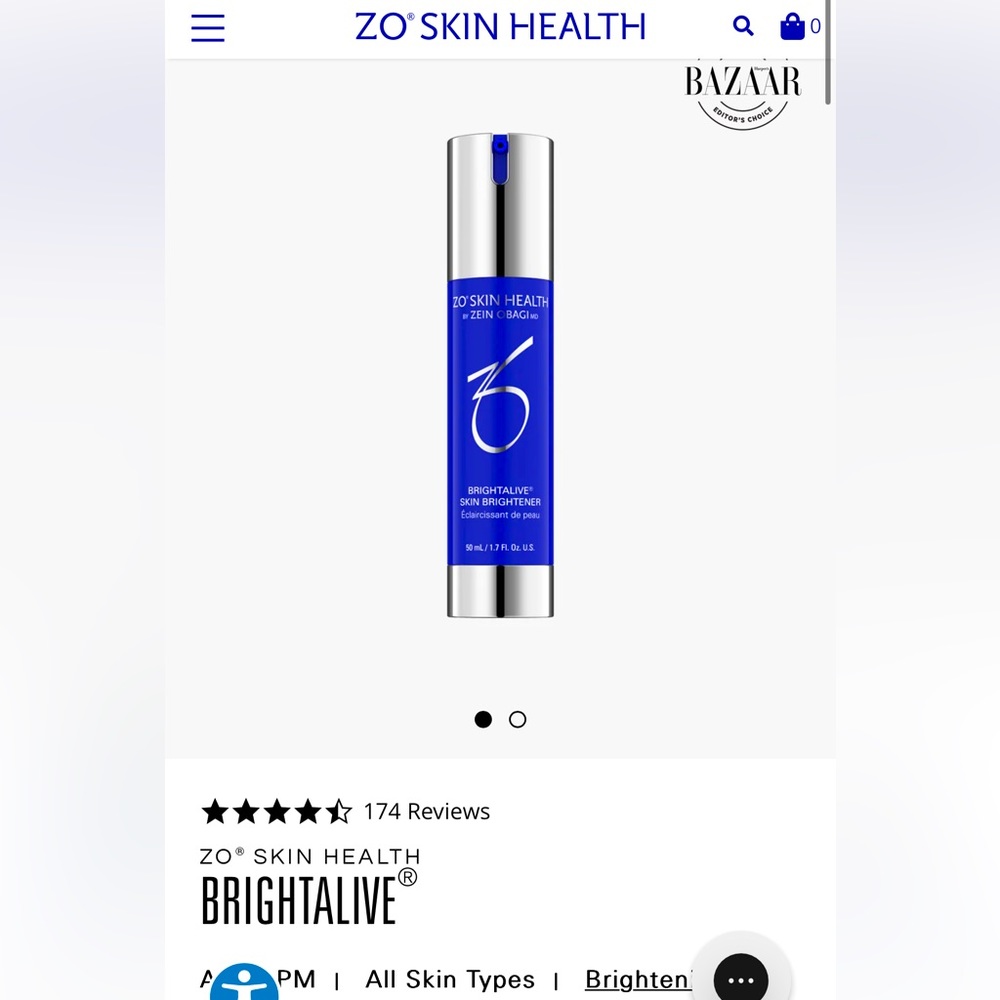 ZO SKINCARE BRIGHT ALIVE